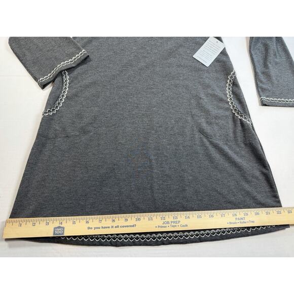 Max Studio Women's Medium Shift Dress Long Sleeve, Knee Length, Size S - Picture 5 of 10